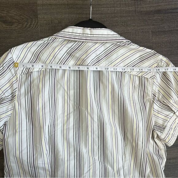 North Face Striped Button Down Women’s Tee - Picture 15 of 16